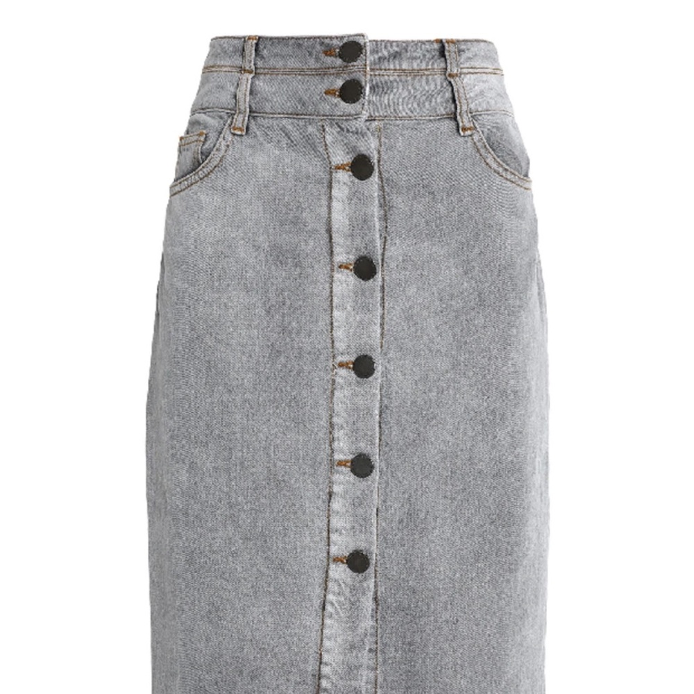 Authentic Maje denim gray skirt in size XS